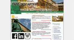 Desktop Screenshot of pharmacie.univ-paris5.fr