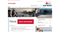 Desktop Screenshot of iut.univ-paris5.fr