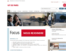 Tablet Screenshot of iut.univ-paris5.fr